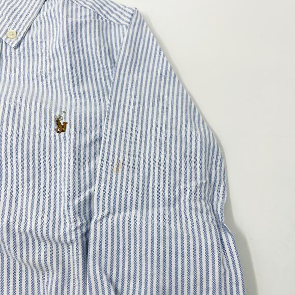 Ralph Lauren Boys Bundle of 2 Size 5 Button Down Shirts Blue White Striped Pink - Picture 5 of 12